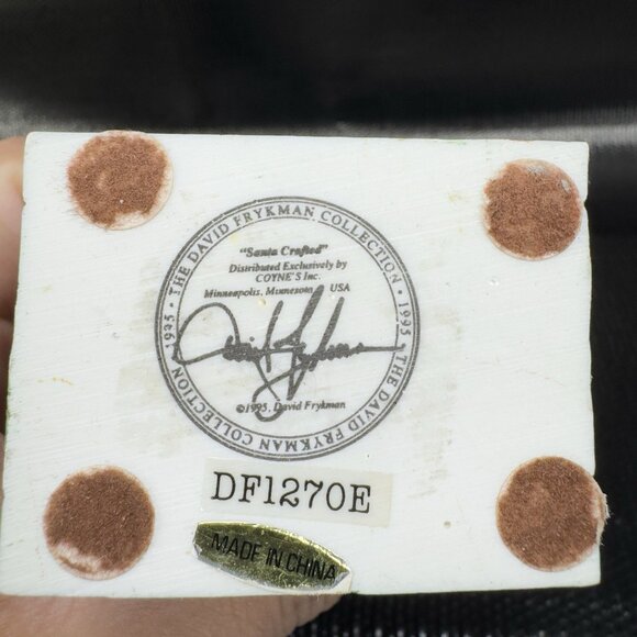 1995 David Frykman Collection Santa Crafted Resin Figurine Whimsical Decor VTG - Picture 4 of 11